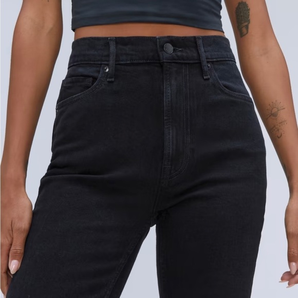 EVERLANE The Cheeky black Jean in coal 31” - Picture 4 of 15